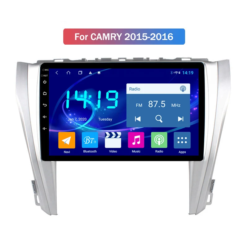 

Car Radio DSP CARPLAY 4G+64G Android 10 Car GPS Navigation For Toyota Camry 2015-2016 Support Stereo Audio Radio Video Bluetooth