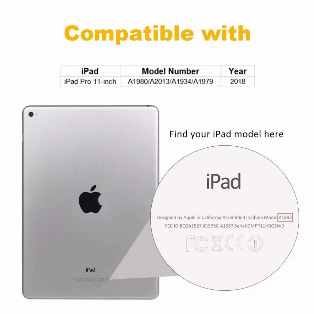 Высококачественный чехол для iPad pro 11, ударопрочный силиконовый чехол из искусственной кожи с подставкой и функцией автоматического сна для iPad pro 12,9, чехол s funda