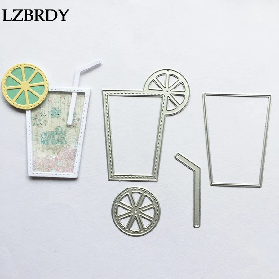 Новинка 2019 металлические Вырубные штампы для сока соломы лимона вырубные