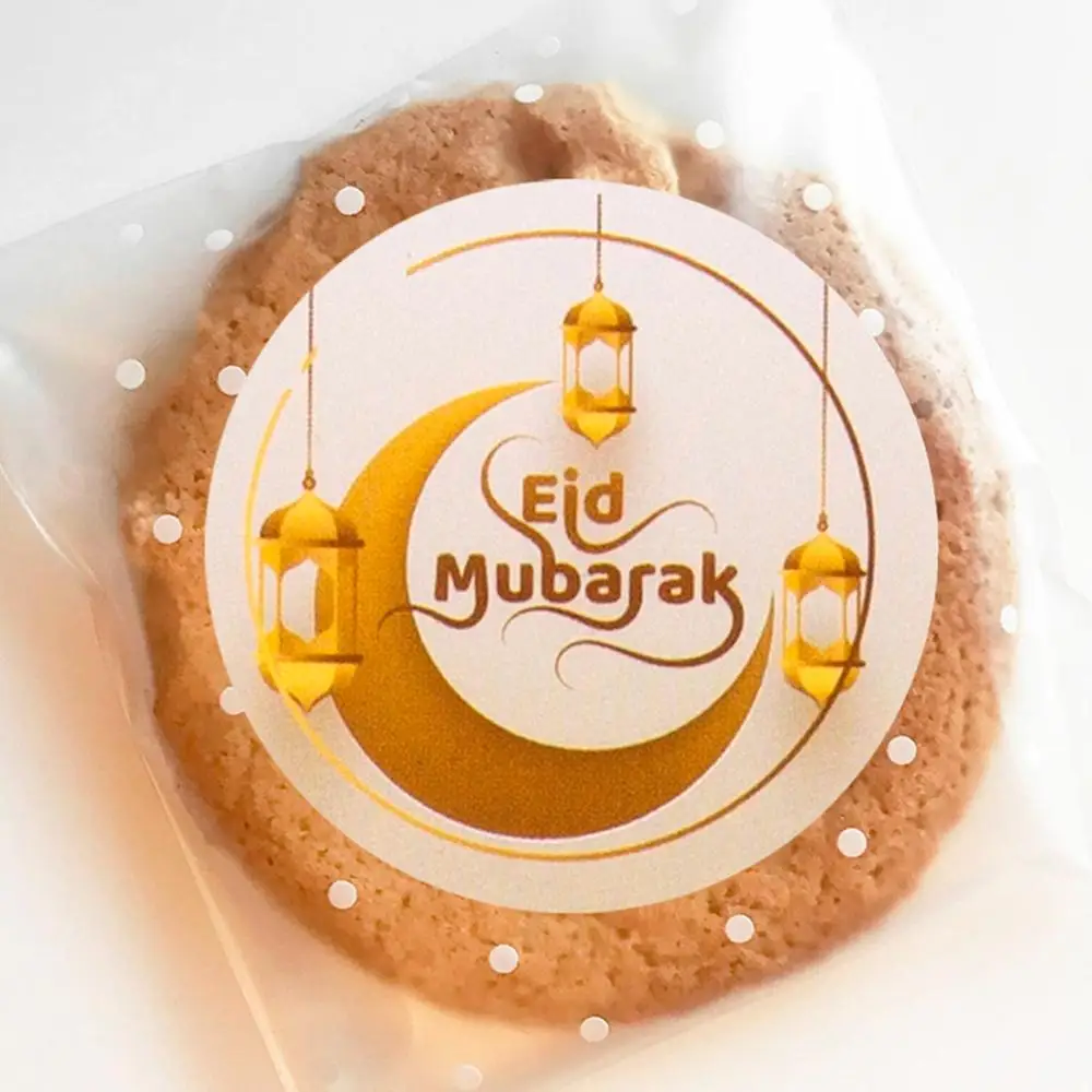 

60/120pcs Eid Mubarak Decorations Paper Sticker Lable Seal Gift Sticker Islamic Muslim Mubarak Decoration Eid Al Adha Supplies