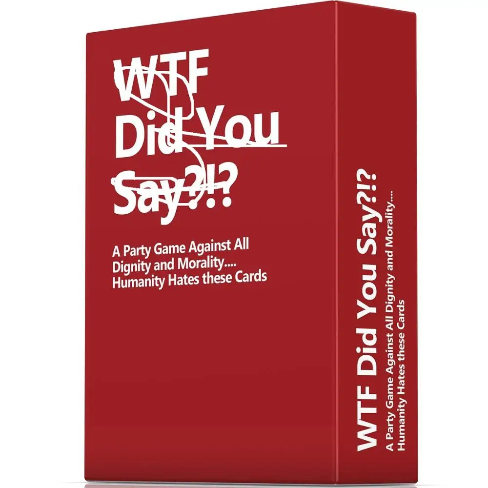WTF вы говорите английская версия горячей карточной игры анти человеческие карты