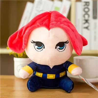 25cm The Avengers 4 Plush Toys Iron Man Deadpool Thanos Spiderman Stuffed Plush Toys Super Hero Doll Soft Toy - Цвет: Фиолетовый