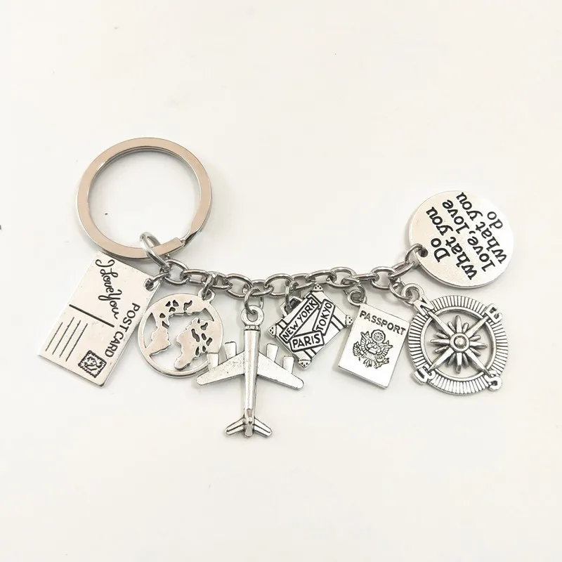 1 шт. брелоки &quotКомпас&quot с земляным самолетом независимо от того где кулон