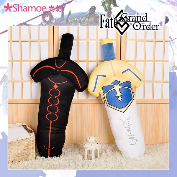 Fate Stay Night FGO плюшевые куклы модель оружия игрушки Saber Excalibur меч Matthew Shielder подушка