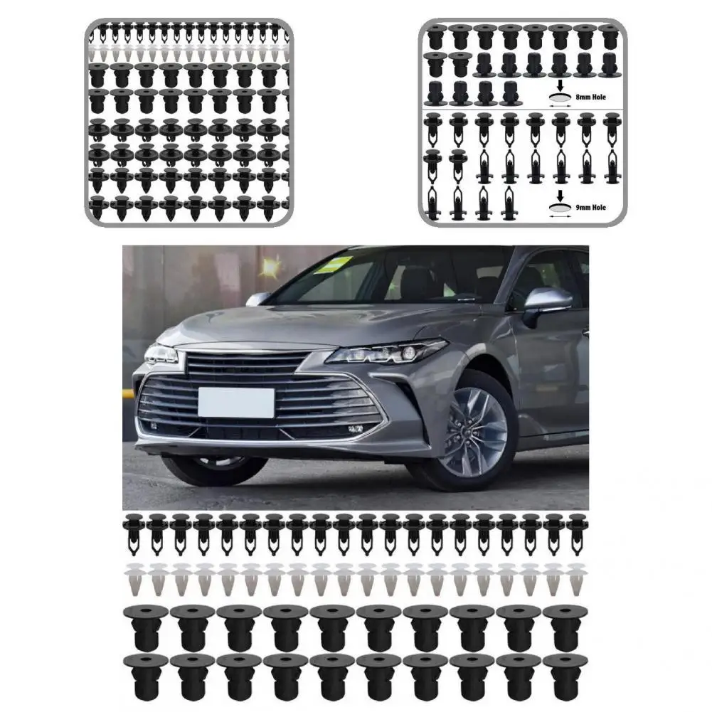 

100Pcs/Set Push Pin Practical Anti-corrosive Durable Bumper Rivet for Toyota