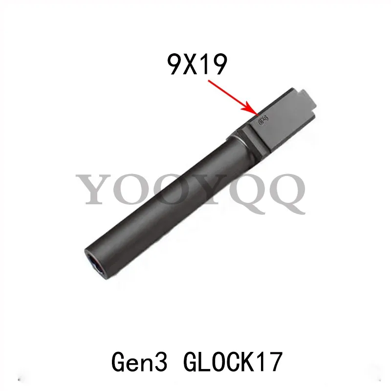Glock G17 14 мм CCW Barrel Kjw 17 & awcustom Vx7 Aa R17 Gen 3 CNC обратная резьба Металл 9x19 труба черная |