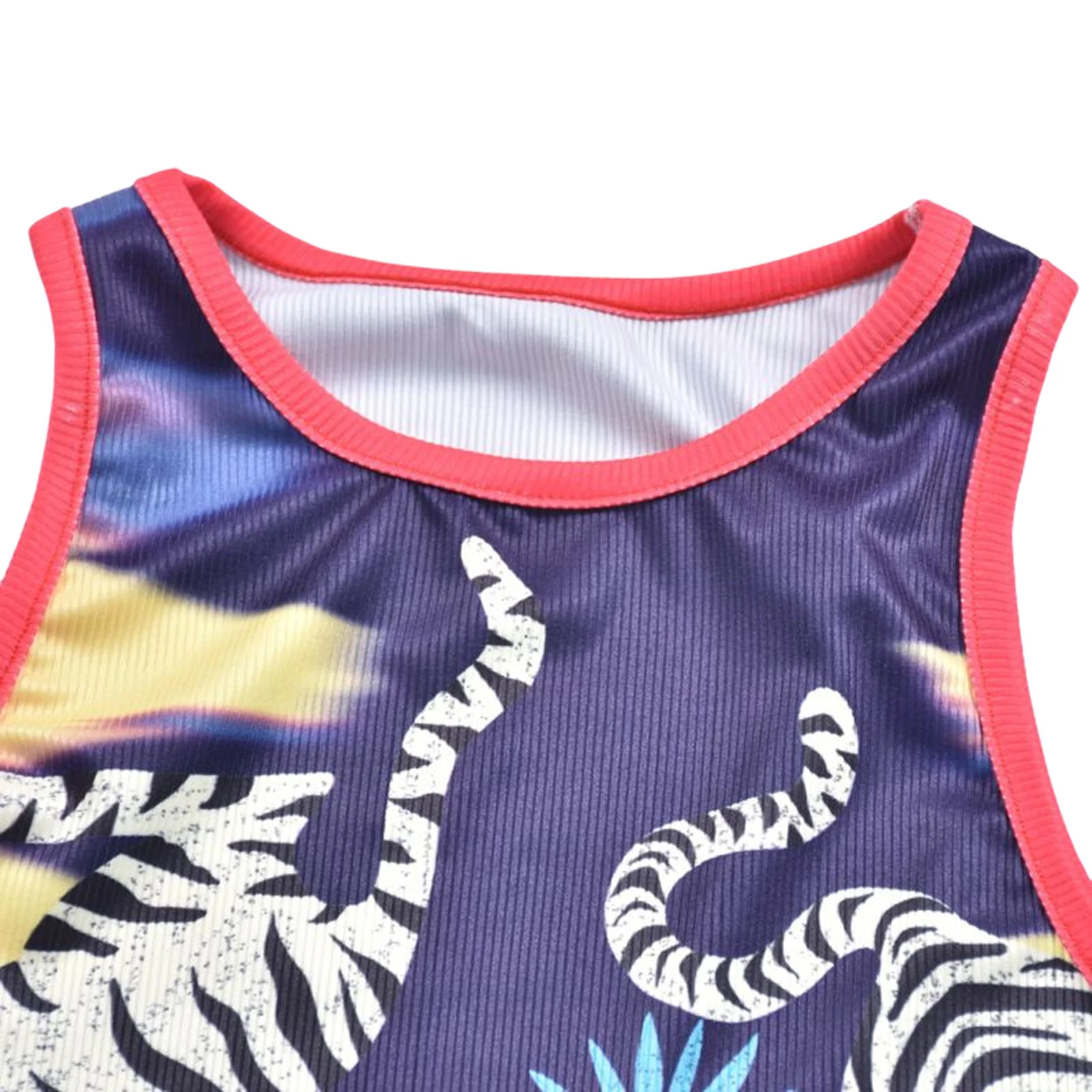 Женский пикантный костюм с жилетом и юбкой модные укороченные топы тигровым