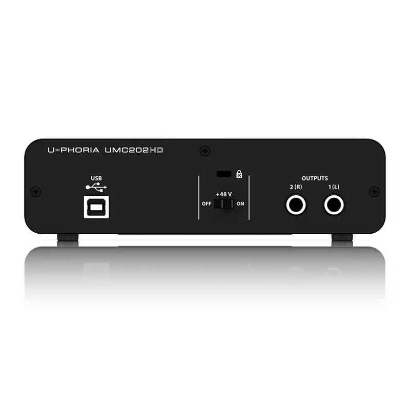behringer umc202hd audio interface soundkarte elektrische gitarre live aufnahme externe professionelle focusrite scarlett 2i2 free global shipping