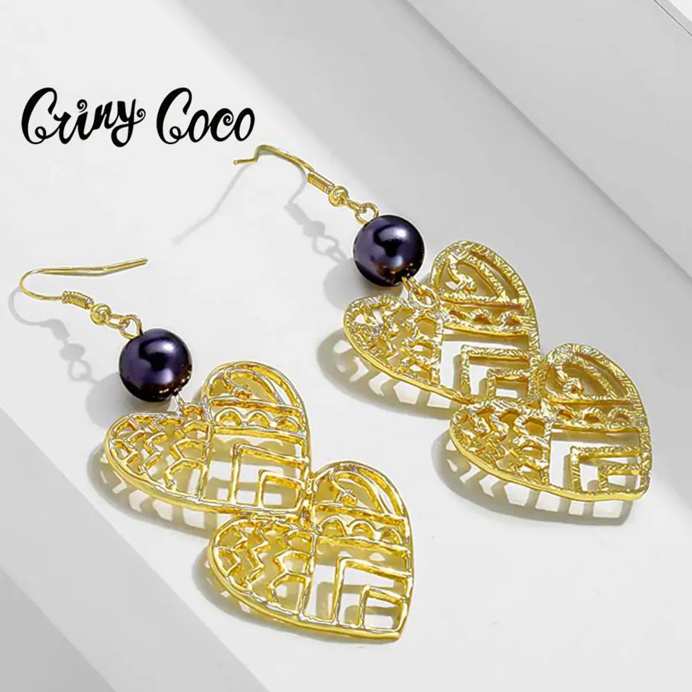 2020 Гавайские серьги для женщин в форме сердца трендовые женские золотые