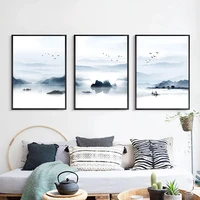 chenistory 3pc painting by numbers landscape handpainted kits drawing canvas pictures sailing lake view home decoration diy gift