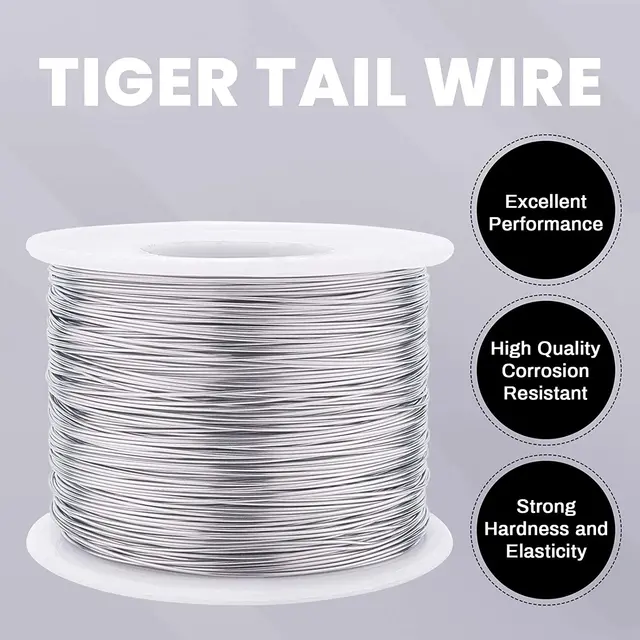 Louleur High Quality Resistant Strong Line Stainless Steel Wire Tiger Tail Beading  Wire For Jewelry Making Finding Wholesale