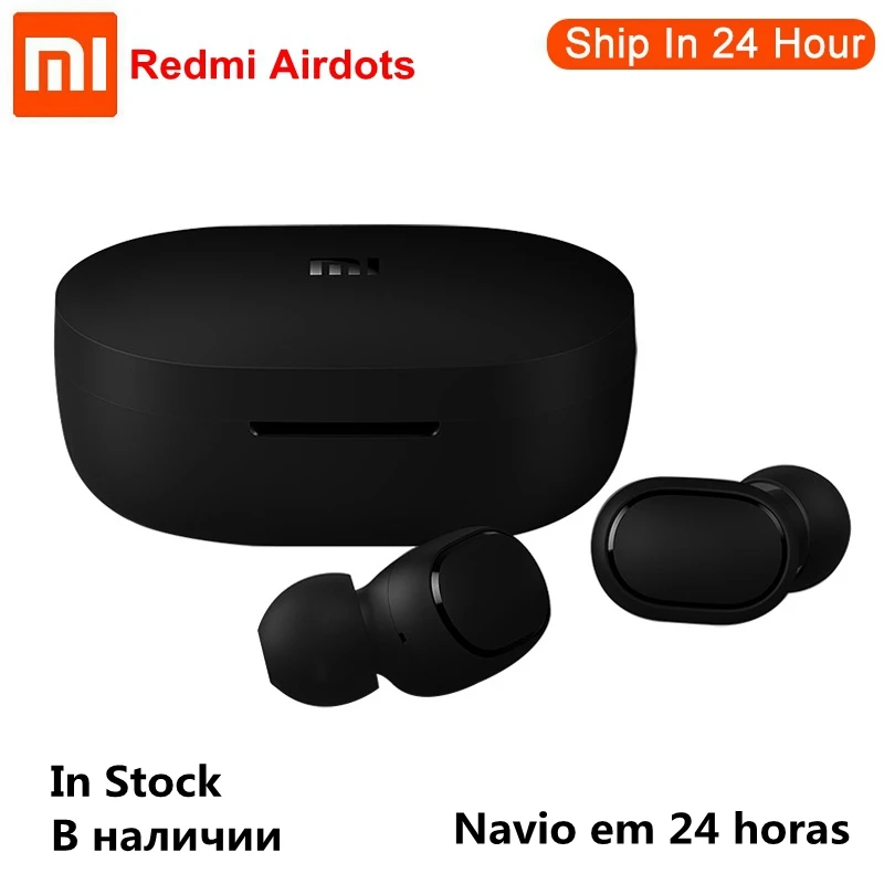 Xiaomi Redmi AirDots беспроводные Bluetooth наушники TWS 5,0 Голосовое управление DSP активное шумоподавление Гарнитура Bluetooth