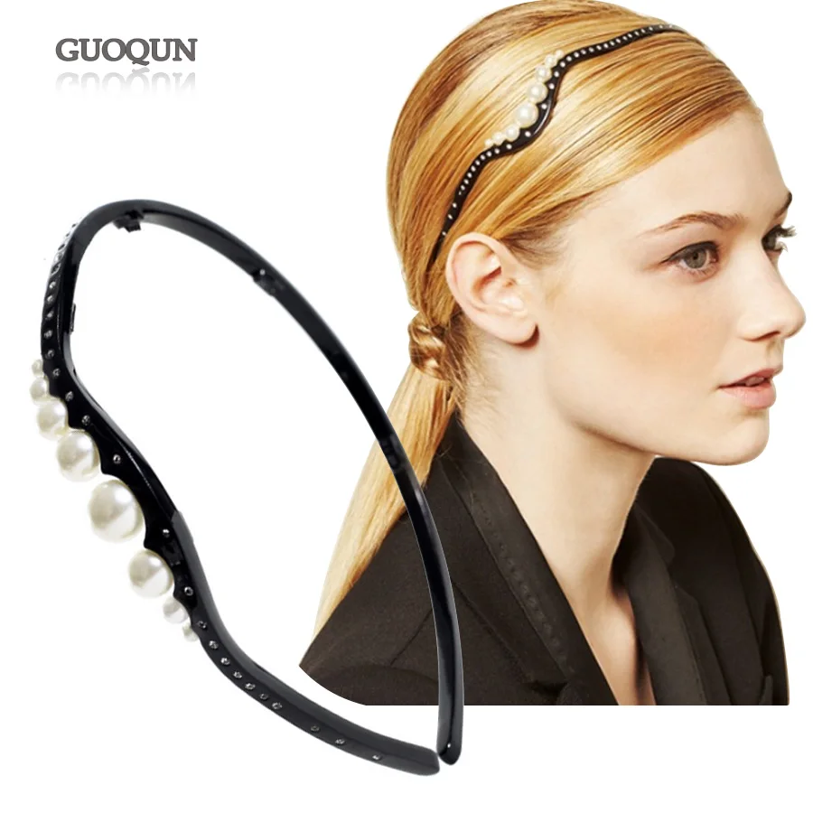 

French Styles Hair Accessory - Cellulose Acetate Crystal Bridal Headband Tiara - Hair Bands for Women Headband for Hair