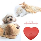 Поведенческая тренировочная игрушка для щенков, аксессуары, электрическая игрушка для сердцебиения, плюшевая игрушка для домашнего питомца, устранение беспокойства, помощь во сне, кукла, аксессуары