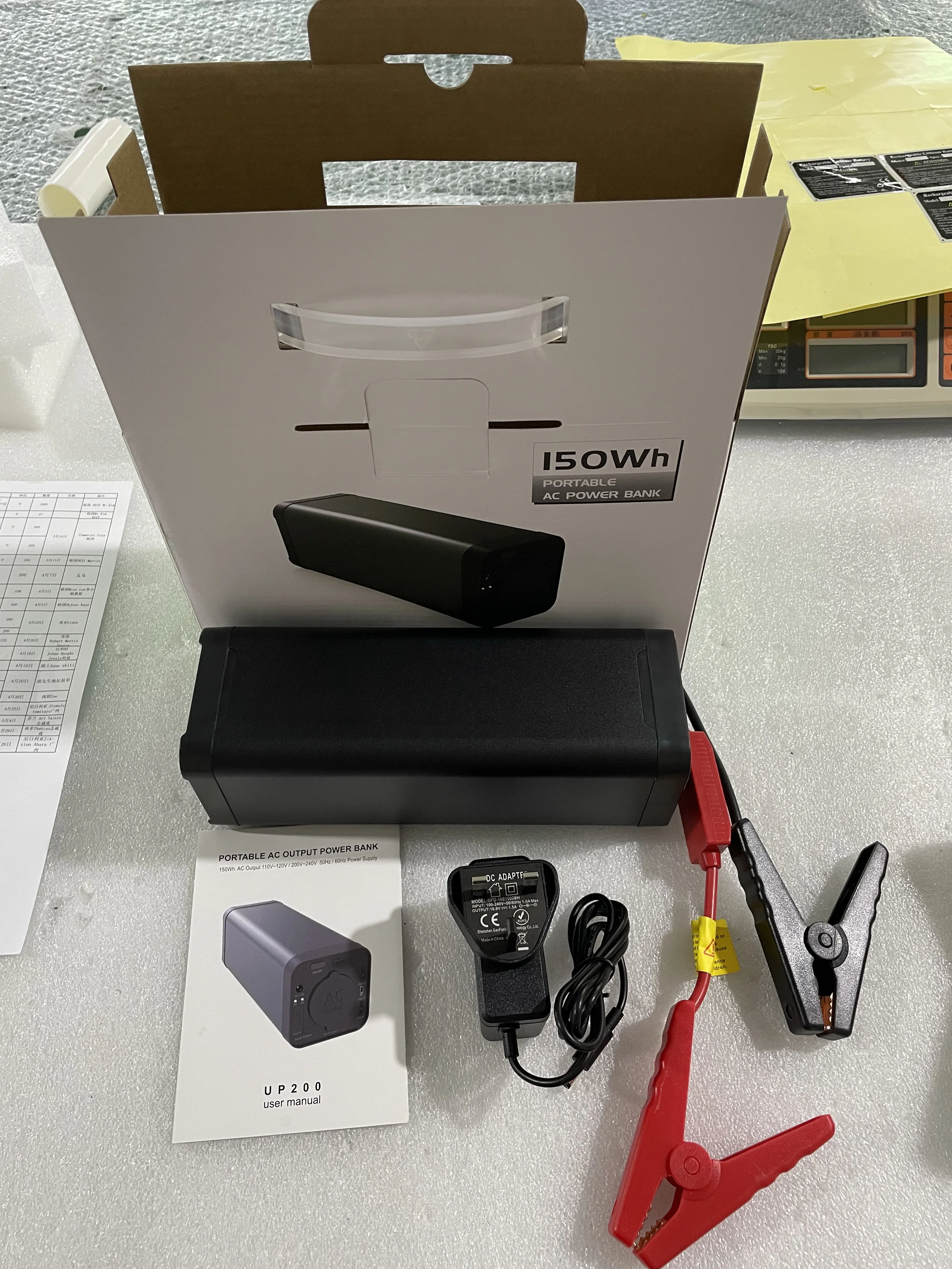 Outdoor energy storage power supply PD function 40000mah Portable Laptop 220V AC output 150W Computer Power Bank | Автомобили и