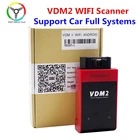 OBD2 UCANDAS VDM2 полная система V5.2 BluetoothWifi OBD2 VDM II для Android VDM 2 OBDII сканер кодов PK easydiag обновление бесплатно