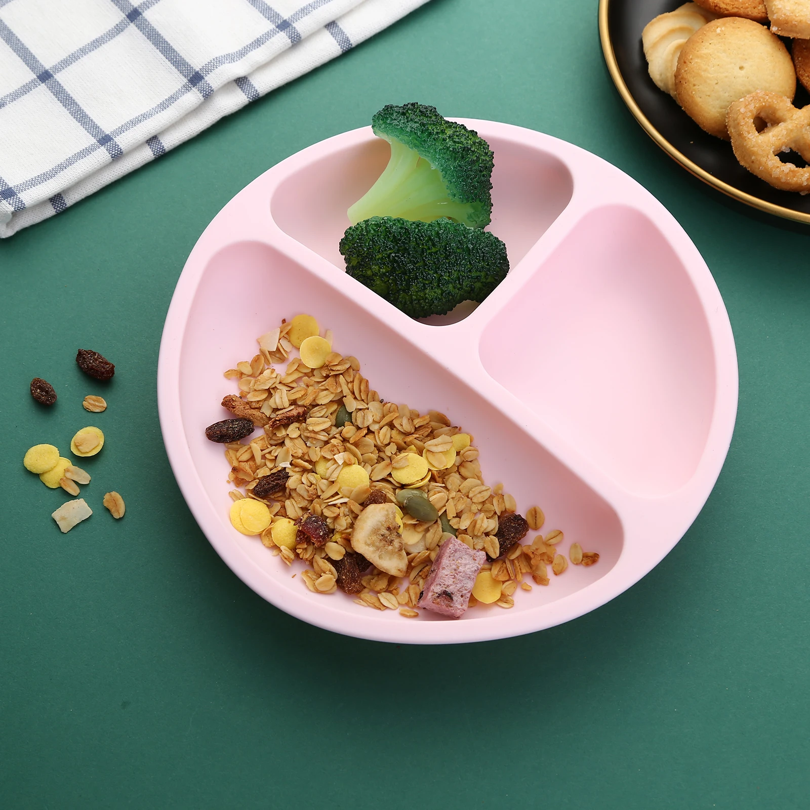 

Детская Водонепроницаемая силиконовая чаша на присоске, нескользящая детская обеденная тарелка, тарелка для кормления младенцев