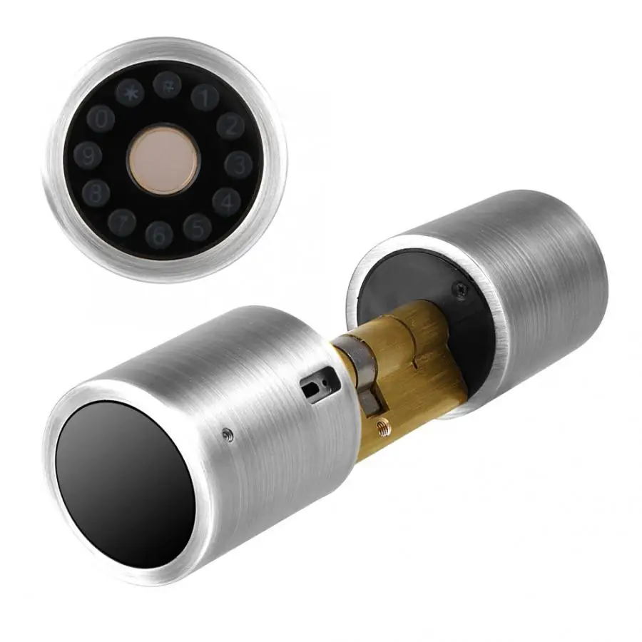 Отпечаток пальца дверной замок умный отпечаток Пароль Bluetooth приложение мяч дверь