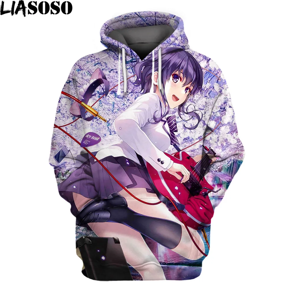 

LIASOSO Anime Saekano How To Raise A Boring Girlfriend Megumi Kato Hoodies Men Cute Kawaii Second Element Girls Sweatshirts