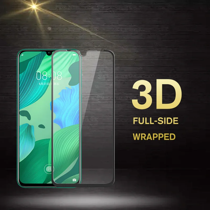 3D закаленное стекло для Huawei Y9 Y6 Prime Y7 2019 2018 P умная Защита экрана Honor 9X 8X Nova 5T 3