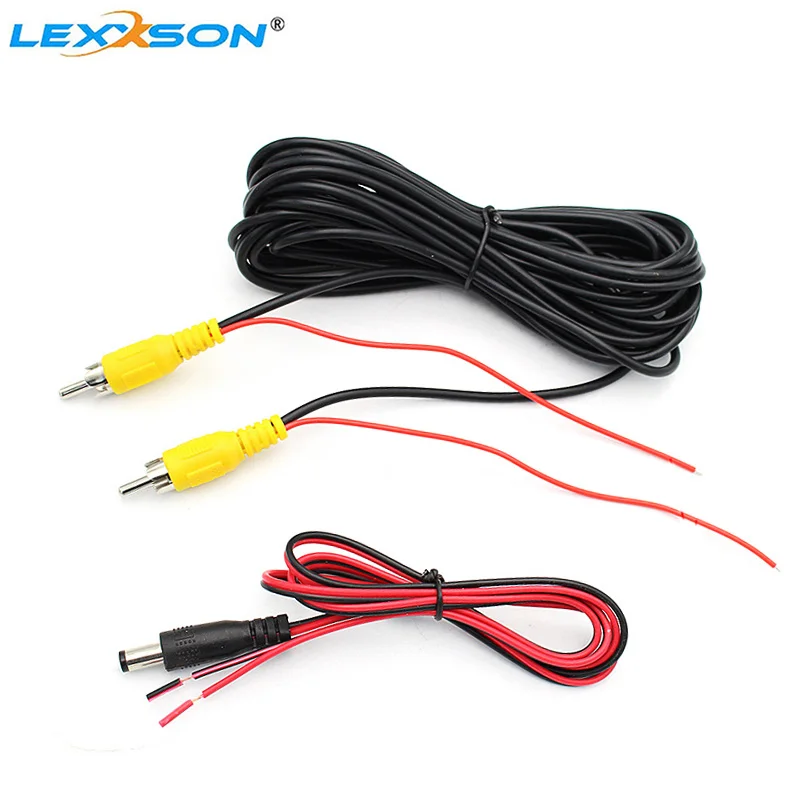 Кабель AV RCA LEXXSON 6 м провода питания для камеры заднего вида с триггерным проводом