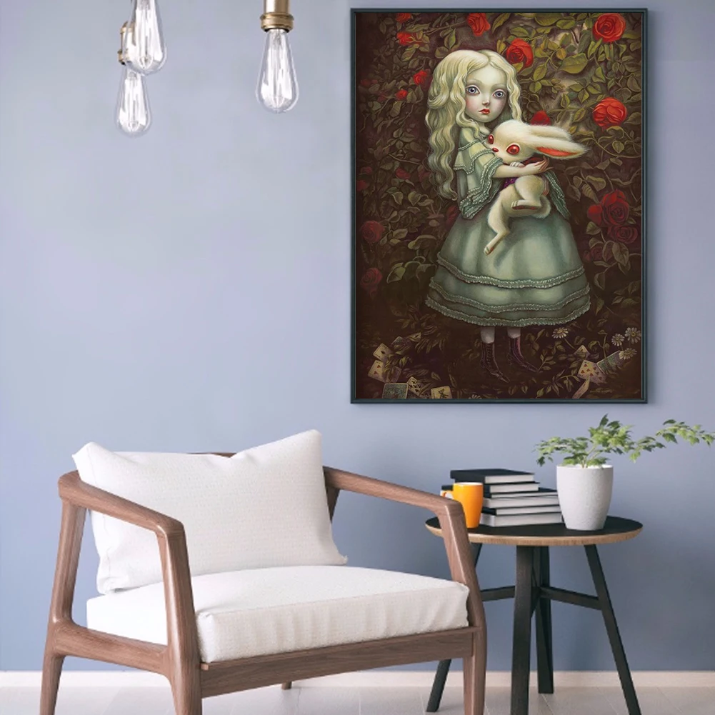 5D кукла с большими глазами мультяшный серийный узор полноразмерная Алмазная