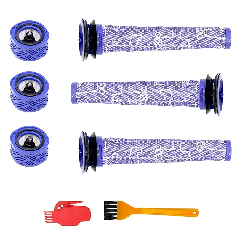 

Комплект из 3 предварительных фильтров и 3 HEPA-фильтров для беспроводного пылесоса Dyson V6, запчасти для фильтров 965661-01 и 966741-01