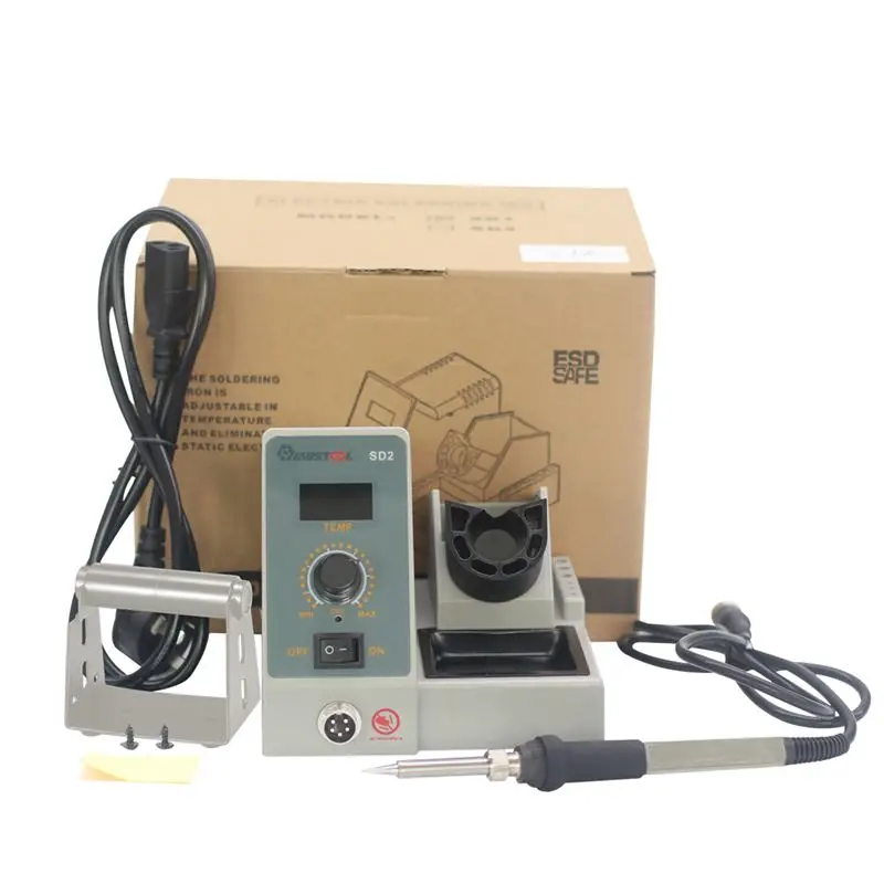 MUSTOOL SD1 SD2 lcd 60 Вт паяльная станция Профессиональный PID паяльник набор инструментов Регулируемая температура 200-480 °C