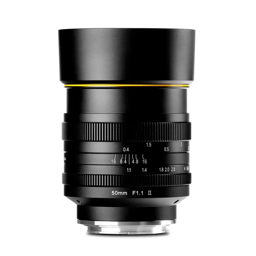 

Kamlan 50mm F1.1 II Mirrorless Camera Lens APS-C Large Aperture Manual Focus Lens for Canon Macro 4/3 E-mount Fuji