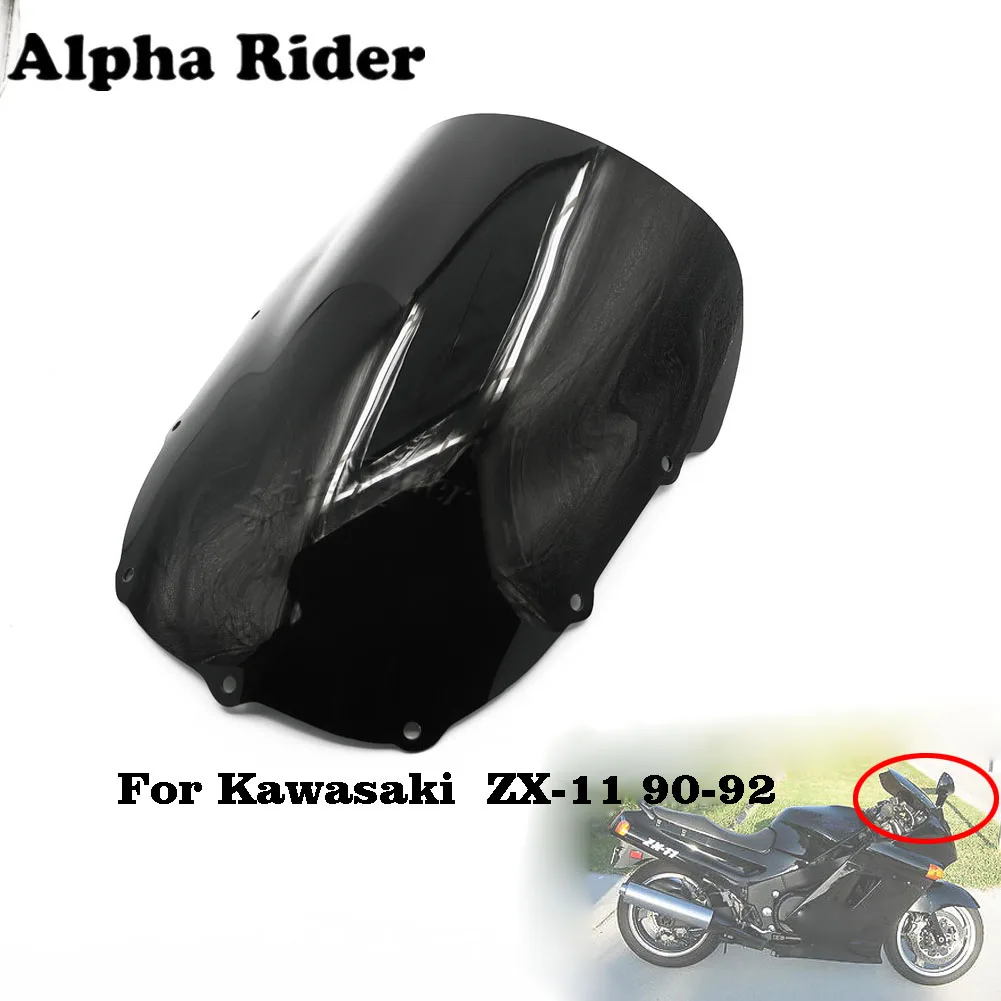 Передние ветровые дефлекторы лобовое стекло экраны для Kawasaki ZZR1100 ниндзя ZX 11 1990 1992