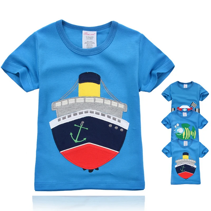 Camiseta de dibujos animados Y93 para ni&ntilde;os, de manga corta Camiseta de algod&oacute;n, sudadera deportiva transpirable de manga corta-0