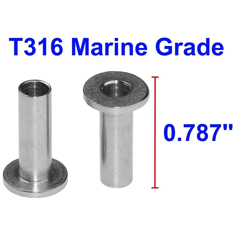 30Pcs Stainless Steel Protector Sleeves for 1/8 inch 5/32 inch Or 3/16 inch Cable Railing T316 Marine Grade enlarge