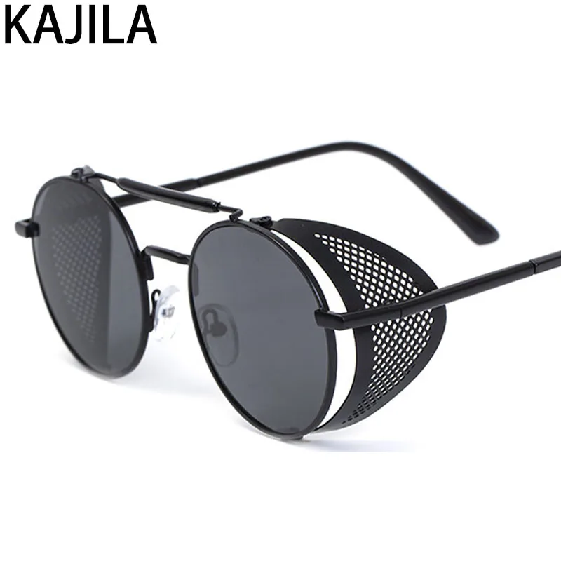 Роскошные дизайнерские ретро стимпанк Солнцезащитные очки для мужчин