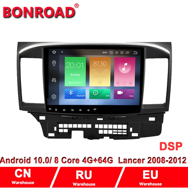 Автомобильная Мультимедийная система Bonroad Android 2010 PX5 RAM4G для Mitsubishi Lancer 2015 радио GPS