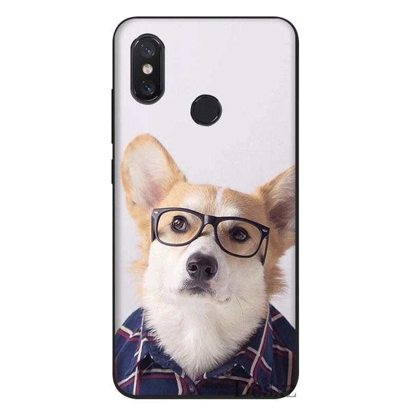 Мобильный чехол для телефона из ТПУ Xiaomi Redmi Note 4 4X5 6 7 Pro 5A крышка милый корги собака