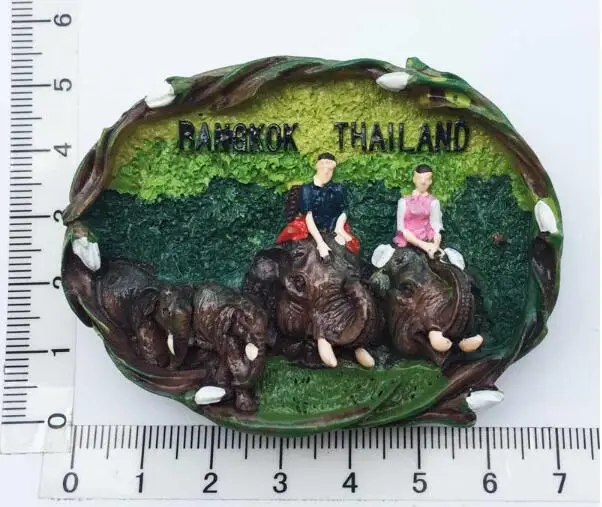 Тайские креативные туристические сувениры на колесах со слоном ручная роспись