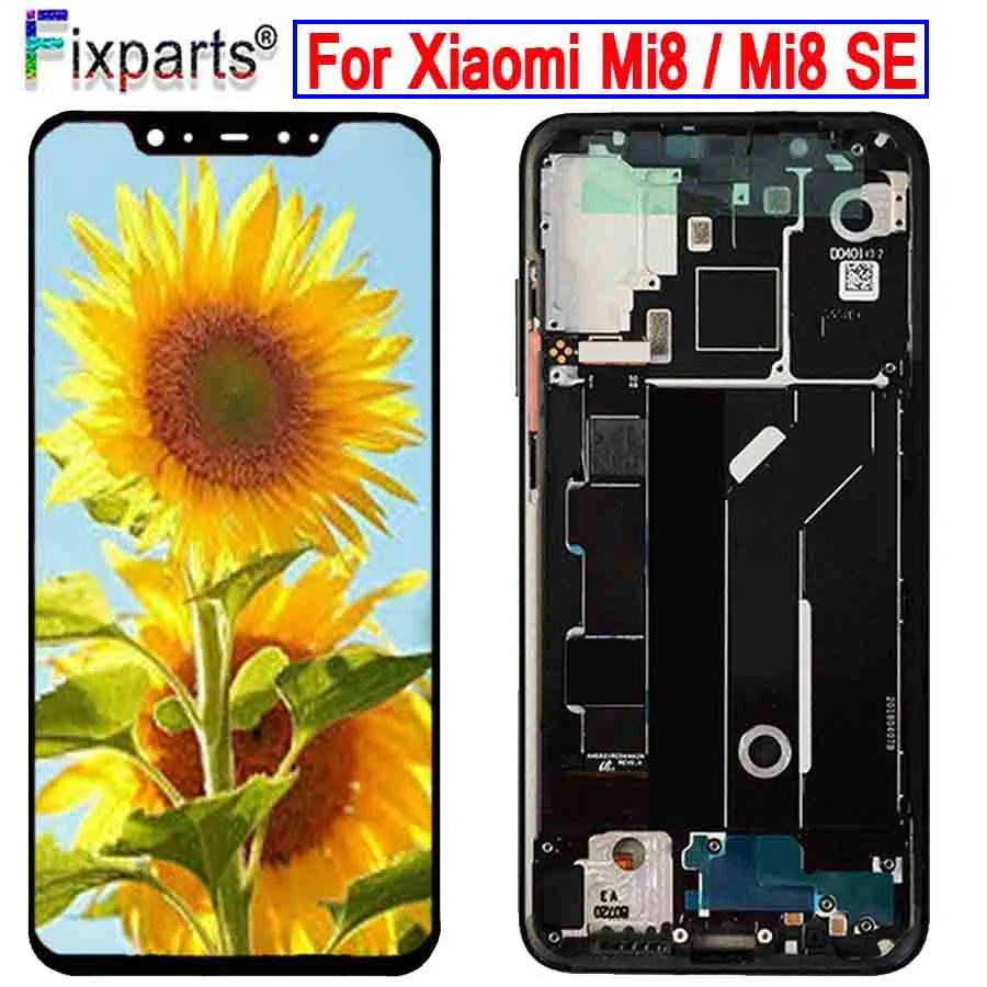 Amoled экран для Xiaomi Mi 8 ЖК дисплей с дигитайзером в сборе сменный сенсорный 6 21 дюйма