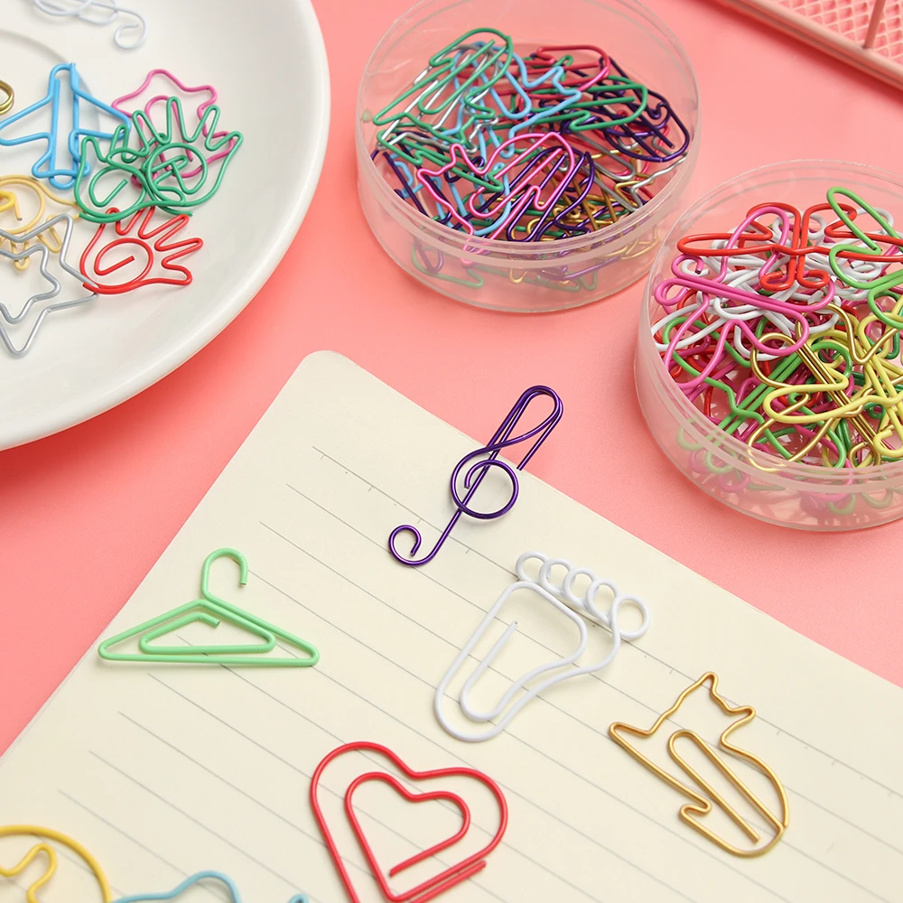 20 шт./кор. милый в форме животных металлическая зажимы Bookmarker INS планировщик зажим