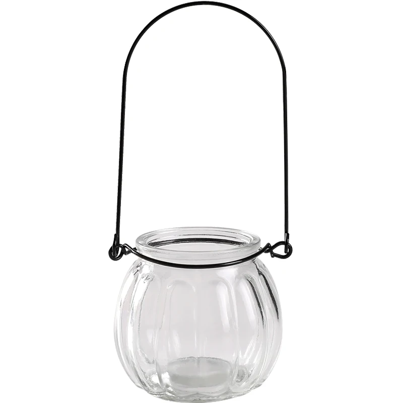 Креативная подвесная прозрачная стеклянная ваза тыква маленькая простой