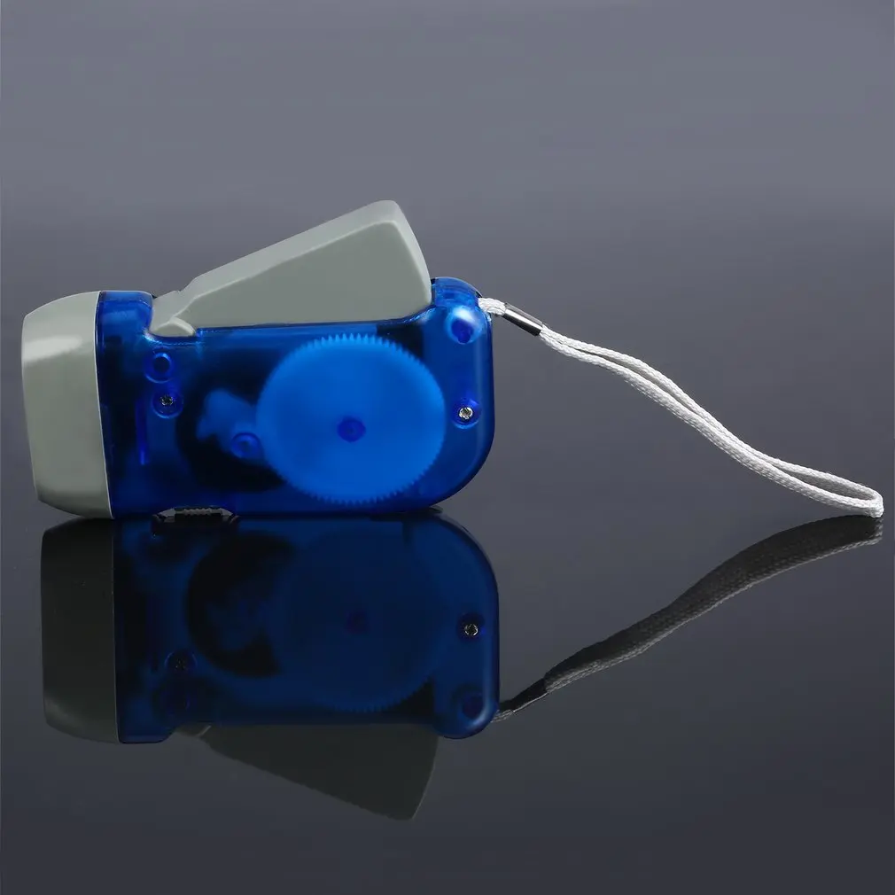 3 LED Hand Pressing Dynamo Crank Power Wind Up Flashlight Torch Light Press Camping Lamp for Outdoor Home | Безопасность и защита