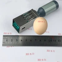 portable date stamp for egg supermarket store school bank office manufacture date number stamps 17x4mm