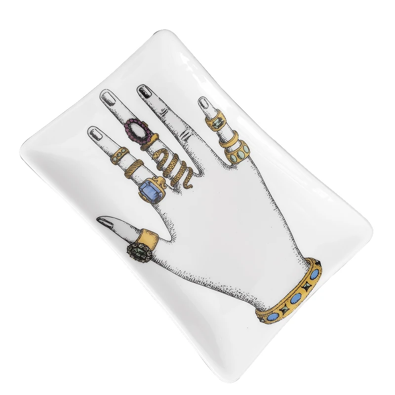 Керамический поднос для хранения ювелирных изделий тарелка демонстрации