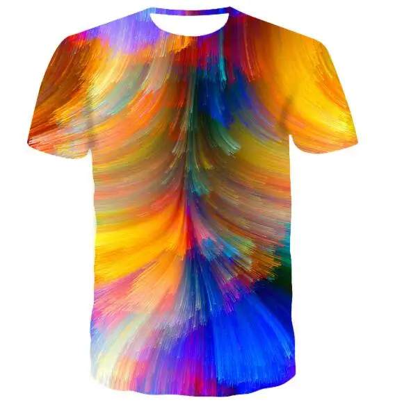 

Wholesale custom 3d printing casual o-neck short sleeve t shirt for men