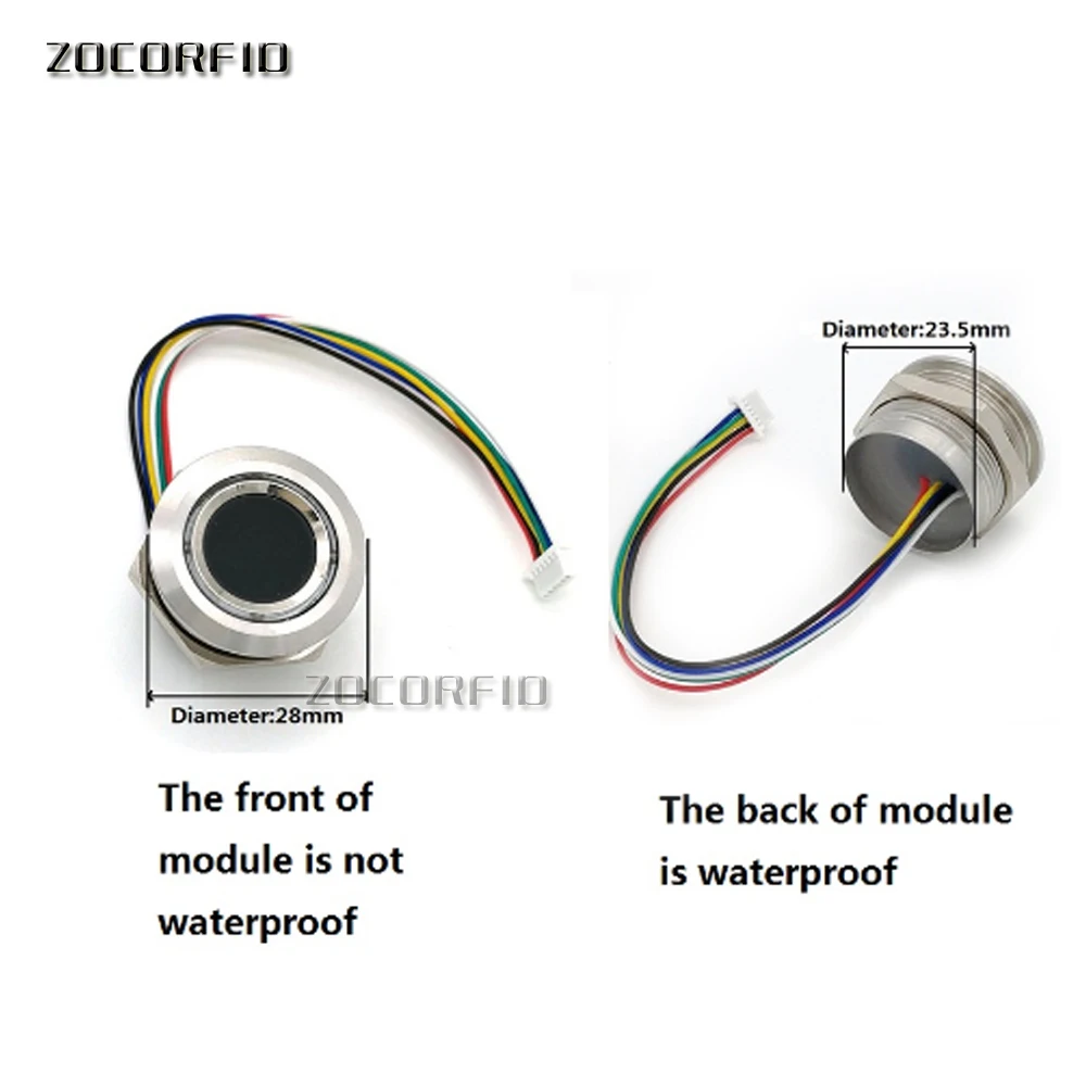 Плата управления отпечатком пальца + модуль отпечатков пальцев двухцветный