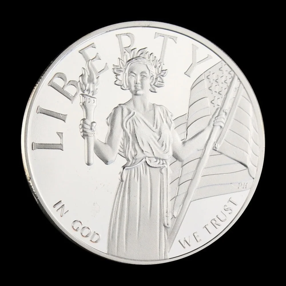 

Коллекционная Посеребренная сувенирная монета Статуя Свободы, коллекционная памятная монета США