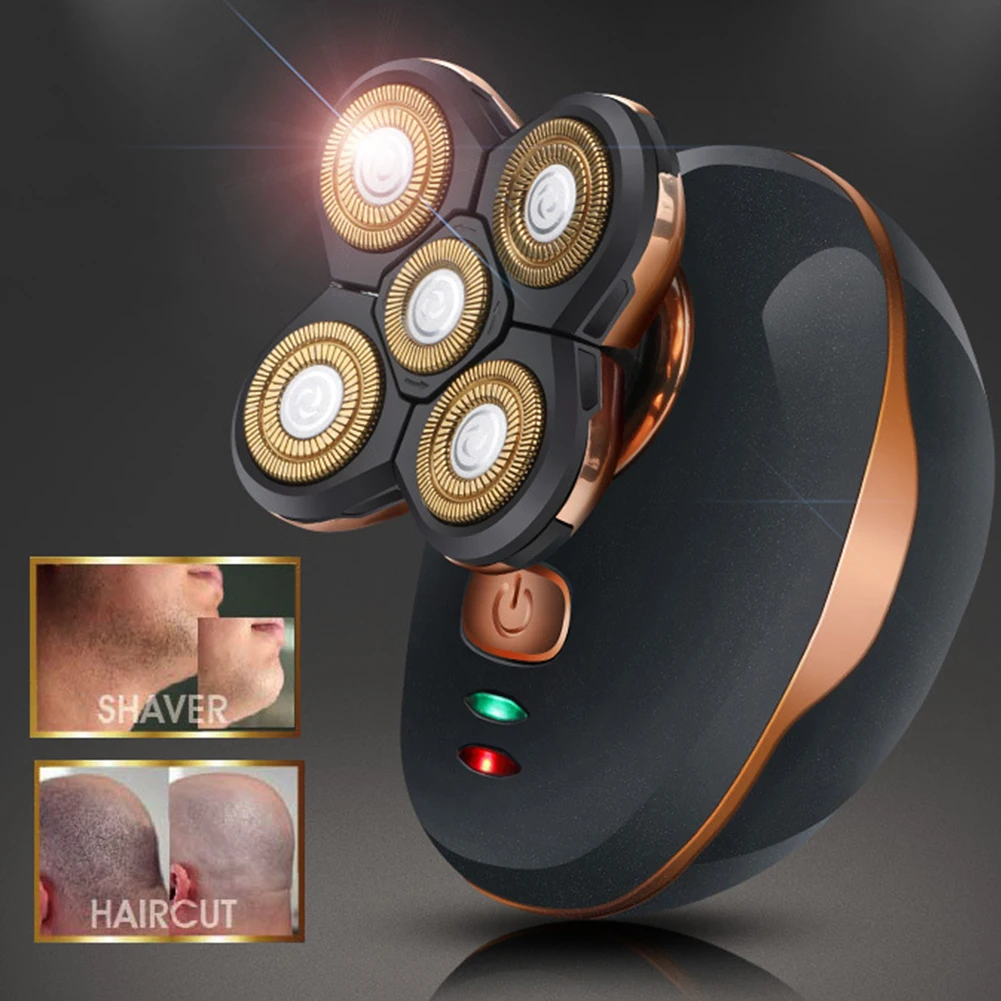 

5 In 1 Hair Trimmer Easy Clean Beard Shaving Electric Razor Cordless USB Rechargeable Face Care Salon Low Noise Home Waterproof