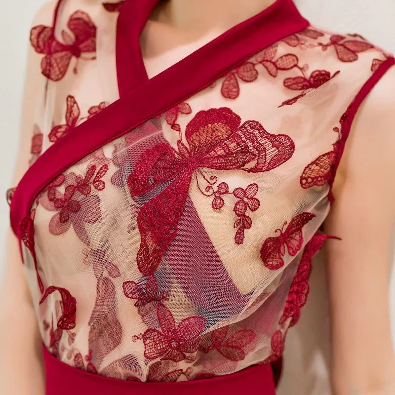 

Сексуальный короткий халат для невесты, Сетчатое кимоно с стрингами, женский халат с вышивкой в виде бабочки, женское нижнее белье, женская ...