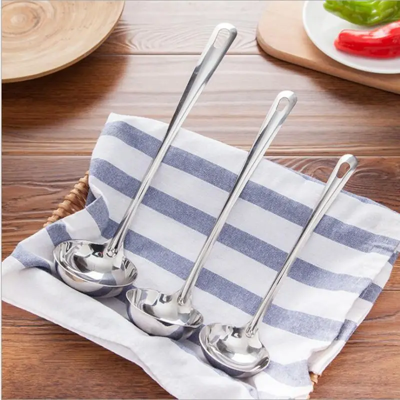 Большая утолщенная ложка для супа из нержавеющей стали кухонная утварь рисовый