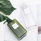 Пустые пластиковые флаконы-диспенсеры с насосом, Многоразовые прозрачные флаконы для жидкого шампуня и лосьона 250 мл450 мл650 мл с насосной головкой