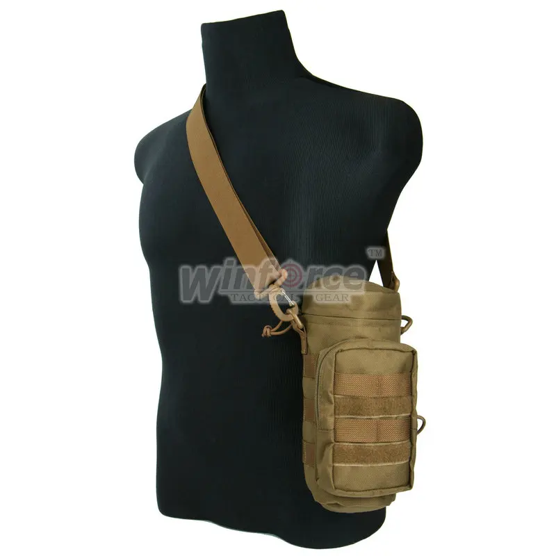 Ремень для тактического снаряжения WINFORCE/мягкий держатель бутылки с плечевым